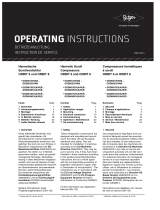 BITZER Orbit 8 GSD80182VWR Series Operating Instructions Manual