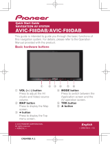 Pioneer AVIC F80 DAB Guide de démarrage rapide