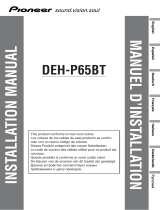 Pioneer DEH-P65BT Guide d'installation