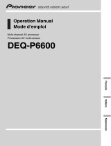 Pioneer DEQ-P6600 Manuel utilisateur