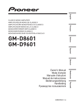 Pioneer GM-D8601 Manuel utilisateur