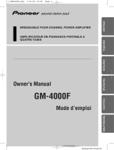 Pioneer GM-4000F Manuel utilisateur