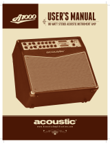 Acoustic A1000 Manuel utilisateur