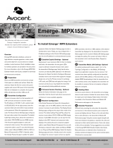 Avocent Emerge MPX1550 Quick Installation Manual