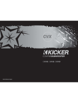 Kicker CompVX CVX12 Manuel utilisateur