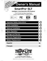 Tripp Lite SMART3000SLT Le manuel du propriétaire