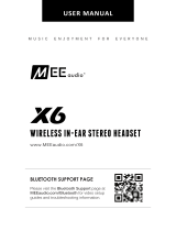 Mee Audio X6 Manuel utilisateur