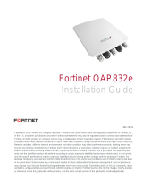 Fortinet OAP832E Guide d'installation