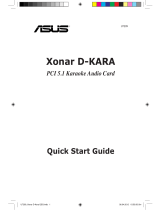 Asus Xonar D-Kara Guide de démarrage rapide