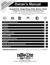 Tripp Lite SmartOnline Single-Phase 10kVA Manuel utilisateur