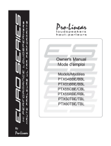 Pro-Linear PTX55CBE/CBL Le manuel du propriétaire
