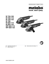 Metabo W 720-115 Operating Instructions Manual