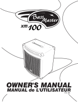 Bass Master XM100 Le manuel du propriétaire