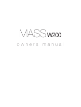 Mass W200 Le manuel du propriétaire