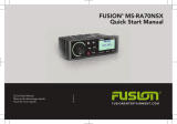 Fusion MS-RA70NSX Guide de démarrage rapide