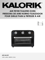 KALORIK 22 Quart Air Fryer Toaster Oven Manuel utilisateur