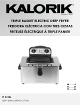 KALORIK FT 47456 Triple Basket Electric Deep Fryer Manuel utilisateur