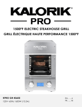 KALORIK Pro 1500°F Electric Steakhouse Grill Manuel utilisateur