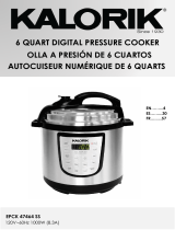 KALORIK 6 Quart Digital Pressure Cooker Manuel utilisateur