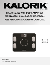 KALORIK Home Smart Electronic Body Analysis Scale Manuel utilisateur