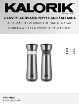 KALORIK Electric Gravity-Activated Salt and Pepper Mills Manuel utilisateur