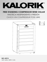 KALORIK 33-Bottle Compressor Wine Cellar Manuel utilisateur