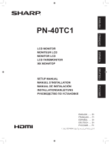 Sharp PN40TC1 Le manuel du propriétaire