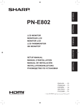 Sharp PN-E802 Le manuel du propriétaire