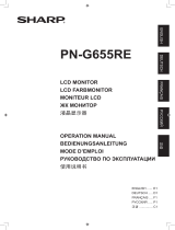 Sharp PN-G655RE Mode d'emploi