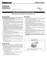 Broan PM390 Series Instructions Manual