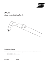 ESAB PT-25 Plasma Arc Cutting Torch Manuel utilisateur
