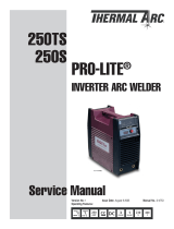 ESAB 250TS 250S PRO-LITE® Inverter Arc Welder Manuel utilisateur