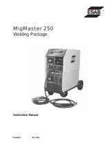 ESAB MigMaster 250 Welding Package Manuel utilisateur