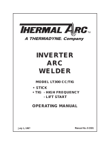 Thermal ArcInverter Arc Welder Model LT300 CC/Tig