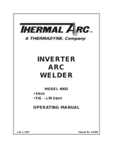 ESAB Inverter Arc Welder Model 400S Manuel utilisateur