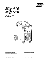 ESAB Mig 410 Mig 510 Origo™ Manuel utilisateur