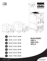GYS Multi PEARL 200-2 Manuel utilisateur