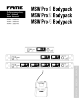 FAME MSW Pro 1 Bodypack Manuel utilisateur