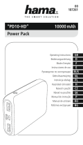 Hama PD10-HD Power Pack, 10000 mAh, anthracite Le manuel du propriétaire