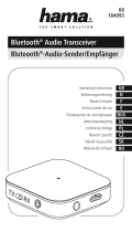 Hama Bluetooth Audio Transceiver Le manuel du propriétaire