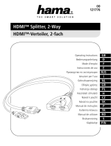 Hama 00121776 HDMI Splitter 2-Way Le manuel du propriétaire