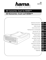 Hama 121775 AV Converter, Scart to HDMI Le manuel du propriétaire
