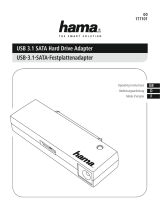 Hama 00177101 USB 3.1 Sata Hard Drive Adapter Manuel utilisateur