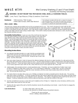 West Elm Mid Century Shelf Assembly Instructions