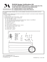 GE ZUG30 Guide d'installation