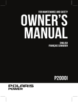 Polaris Power P2000i Le manuel du propriétaire