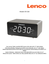 Lenco CR-530WH Stereo FM alarm clock radio Le manuel du propriétaire