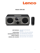 Lenco DAR-030 Stereo DAB+ and FM Radio Manuel utilisateur