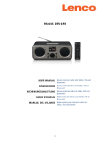 Lenco DIR-140 Stereo Internet Radio Manuel utilisateur