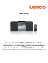 Lenco MC-150 Stereo Le manuel du propriétaire